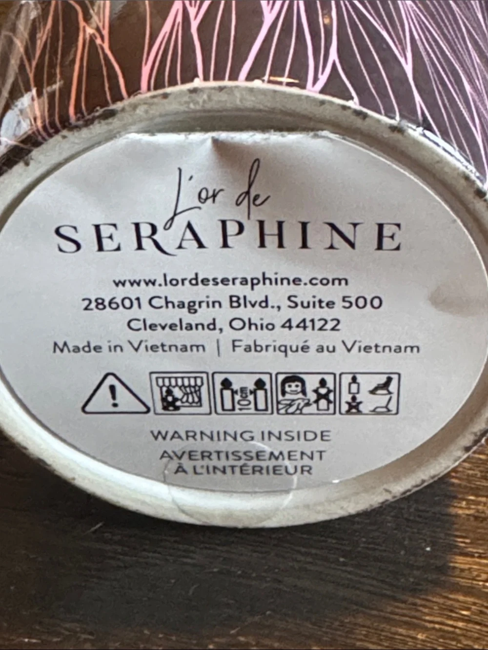 Lor de seraphine decorative candle
